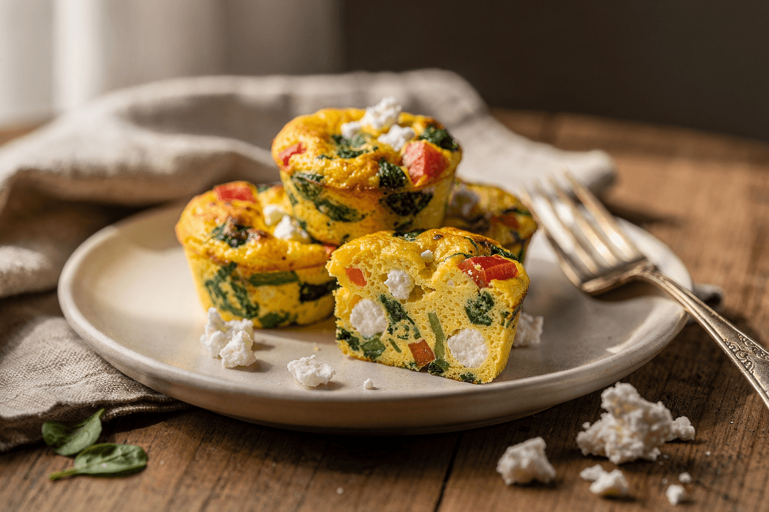 Spinach & Feta Egg Bites Hero image